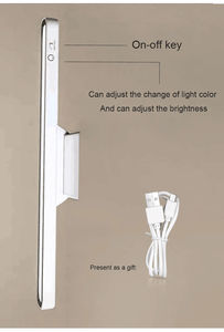 Lampe de bureau moderne en gros, lampe suspendue magnétique à LED rechargeable par USB, intensité variable en continu, veilleuse pour armoire et placard - Product Image 6