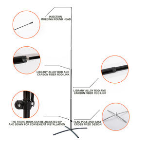 Высококачественные флайер-баннеры с полноцветной сублимационной печатью 2.8м, 3.4м, 4.5м, 5.5м – Флаги-капли, Флаги-перья, Пляжные флаги - Product Image 6