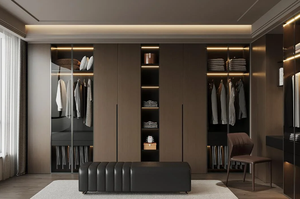 Armario de Madera Ecológico de Diseño Moderno y Lujoso, Personalizable, Ahorra Espacio, para Dormitorio, Hogar, Apartamento - Mueble de Armario Minimalista - Product Image 3