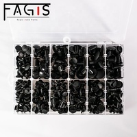 Clips de fixation en plastique pour voiture, kit de rivets de carrosserie automobile