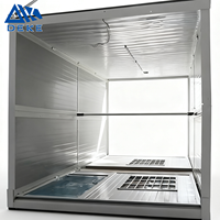 Maison conteneur mobile détachable de 20 pieds à assemblage rapide, cabine conteneur préfabriquée personnalisée utilisable comme bureau ou poste de garde