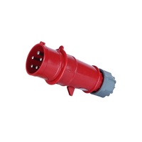 Prise industrielle triphasée IP44 380V 5 broches 16A avec entrée de câble à couvercle tournant ZNG-0152