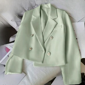 WY90706 İlkbahar ve Sonbahar Yeni Stil Büyük Beden Moda Şık Bol 2026 Sonbahar Takım Ceketi Kısa Mont Kadınlar İçin - Product Image 6