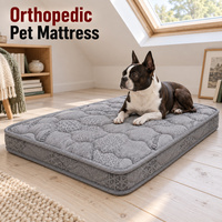 Matelas orthopédique pour chien avec housse amovible et lavable et options de surpiqûres personnalisées pour le développement de la marque