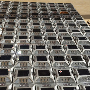 <span class=keywords><strong>Vial</strong></span> Bidireccional <span class=keywords><strong>de</strong></span> ojos <span class=keywords><strong>de</strong></span> <span class=keywords><strong>gato</strong></span> para pavimento, Panel Solar y luces Led, indicador lateral, tachuelas, color azul - Product Image 4