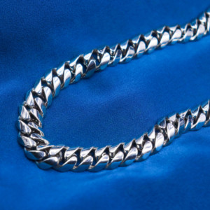 Fine Jewelry Miami Cuban Link Chain 14K/18K Gold Silver Plated 925 Sterling Silver Men collana bracciale con catene in <span class=keywords><strong>rame</strong></span> - Product Image 6