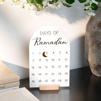 Calendrier de l'Avent en bois à faire soi-même 2026, décoration de la maison et des fêtes, cadeau de l'Aïd Moubarak, pendule pour le bureau