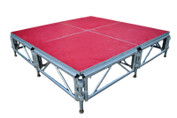 Omegatruss – Scène modulaire en alliage d'aluminium 4x4 pieds, système de plateforme portable pour événements extérieurs et mariages, capacité de charge 900 kg, montage rapide