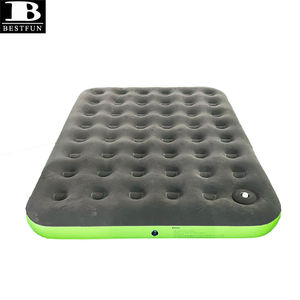 ที่นอนลมแบบพองได้ขนาดควีนไซส์ ทนทาน พร้อมปั๊มเท้าในตัว ที่นอนลมแบบคู่เคลือบผิวกำมะหยี่ แผ่นรองนอนพกพาสำหรับกิจกรรมกลางแจ้ง - Product Image 6