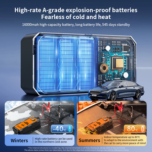 Nieuwe 16000Mah 8000a 2000a Noodauto Jumper Super Condensator Draagbare 12V Hoge Station Batterij Booster <span class=keywords><strong>Jump</strong></span> <span class=keywords><strong>Starter</strong></span> Power Bank - Product Image 3