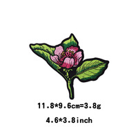 Motifs de point de croix artisanat artificiel bricolage broderie fleurs roses et étamines patch de repassage patchs de broderie spéciaux