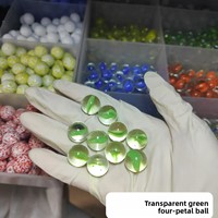 Billes de verre mélangées de 16 mm, billes de jeu de dames, globes sphériques assortis - Jouet nostalgique pour bébés en provenance de Chine, emballées individuellement
