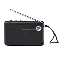H666Bt Joc Radio Mp3 Full Bass portabel kecil, Radio Fm dapat diisi ulang dengan Slot kartu Sd