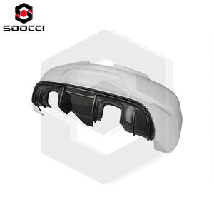 Chất Lượng Cao GT4-Style Nửa Sợi Carbon Phía Sau Bumper Splitter Spoiler Thấp Khuếch Tán Môi Cho Porsche 981 Cayman Boxster Mới - Product Image 3