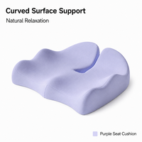 Coussin de siège en mousse à mémoire de forme avec support dorsal réglable, coussin lombaire pour chaise de bureau, voiture, longue assise