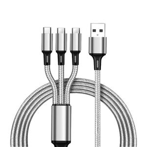 Custom Charging <b>Cable</b> 3 In1 Data <b>USB</b> Promotion 1.2m Phone Fast Charger <b>Cable</b> for Corporate - Product Image 1