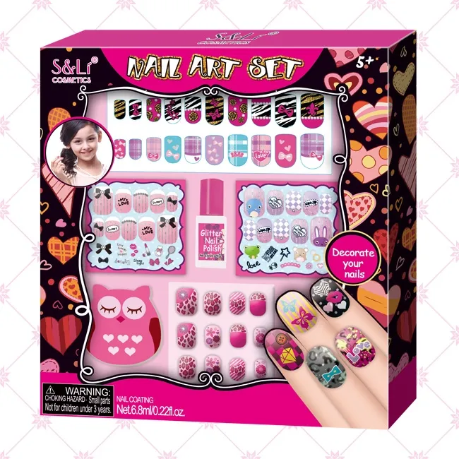 Kids Real Non Toxic Make Up Kit Toy Gifts Nail Art Set Birthday Gifts Pretend Play Toys for Girls