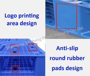 Paleta <span class=keywords><strong>de</strong></span> Plástico para Envío y Carga, Capacidad 1000 kg, 1200x1000x150 mm, Precio Económico, Paleta Negra Reciclada - Product Image 3