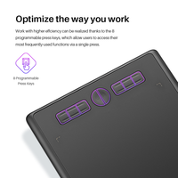 Inspiroy H610X Tablette Numérique Graphique Stylet Sans Batterie Tablette de Dessin Graphique
