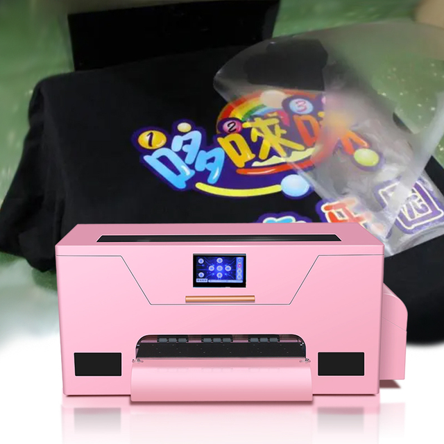High Quality Popular  pink Model  A3  A3+  33cm  XP600 Dtf Printer with Pink Oven  DTF T-shirt Logo Roll to Roll   Dtf Printer
