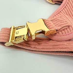Fashion Luxury <strong>Pink</strong> <strong>Dog</strong> <strong>Harness</strong> Set Breathable <strong>Dog</strong> <strong>Harness</strong> and Leash Set for Small <strong>Dogs</strong> Daily Outdoor Walks - Product Image 2