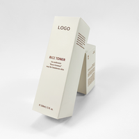 Boîte en carton rigide de luxe personnalisée en matériaux recyclés pour l'emballage de produits cosmétiques et de soins de la peau, revêtement UV, boîte blanche de haute qualité