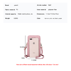 2025 Package Hot Sale Women Purse Multi-colored Large Capacity Kawaii Cash <strong>Phone</strong> Woman Mobile Sling <strong>Bags</strong> - Product Image 3