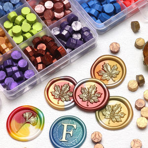 Cire à cacheter HAOYINXIANG style quadrillé avec impression en relief, plusieurs couleurs, livraison rapide du fabricant - Product Image 2