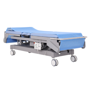 Table d'examen médical électrique professionnelle réglable, table d'échographie avec changeur <span class=keywords><strong>de</strong></span> draps automatique, cadre en acier inoxydable, pour hôpital - Product Image 2