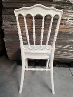 Chaises de banquet pliantes en plastique blanc durables pour mariages et événements, empilables, style Napoléon, pour hôtels
