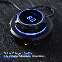 Alimentation sans fil à batterie avec fonction de démarrage double mode, sortie 1,5-12V 2A 24W pour machines à tatouer