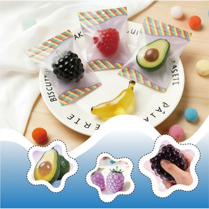 Funny TPR Fruit Banana Strawberry apple <b>Blind</b> Box Wholesale Sensory Stress Relief Squishy Toys - Product Image 3