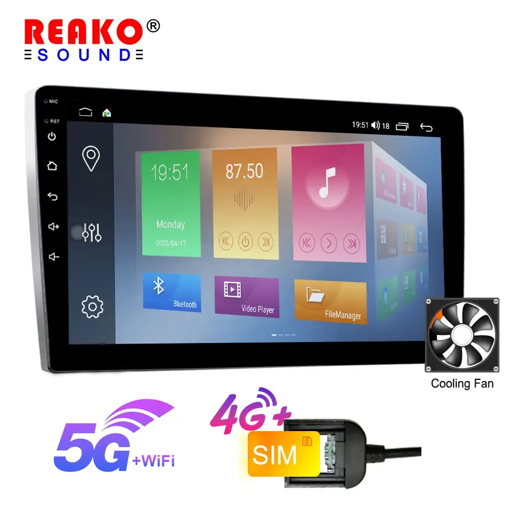 7862 3 + 32GB 8 çekirdek 4G Sim kart yuvası 5G Wifi Carpay Android otomatik DSP Stereo AM FM RDS 9 ''QLED dokunmatik ekran araba radyo