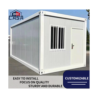 Structure de maison conteneur préfabriquée en usine, démontable et mobile, de 20 pieds ou 40 pieds, en kit, avec design moderne pour usage résidentiel, bureautique et commercial