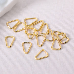 Toptan Metal Bölünmüş Halkalar Üçgen Açık Atlama Halkaları Anahtarlıklar Paslanmaz Çelik Anahtarlık Kolyeler Bilezikler Takı Malzemeleri - Product Image 6