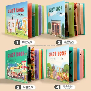 सीई सीपीसी 2022 नई व्यस्त शांत पुस्तक शैक्षिक DIY जल्दी सीखने खिलौना सेट पुन: प्रयोज्य के लिए स्टीकर कहानी की किताबें बच्चों बच्चा पूर्वस्कूली
