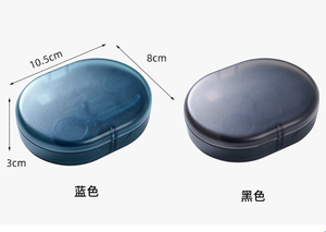 Boîte de rangement invisible pour orthodontie à 2 couches avec miroir pour le nettoyage des prothèses dentaires. - Product Image 6