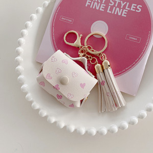 Nueva tendencia para Airpod Case Bag Girly PU Leather Designer Cases para <span class=keywords><strong>Airpods</strong></span> Pro <span class=keywords><strong>3</strong></span> 1 2 Generation Fundas para niñas con llavero - Product Image 6