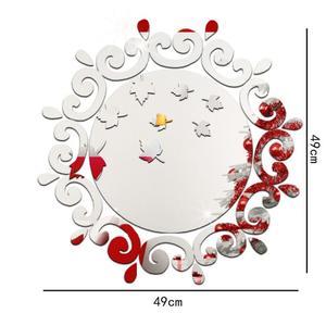 ZY0168C Adesivo Murale a Specchio 3D di Grande Successo per Bagno, <span class=keywords><strong>Camera</strong></span> <span class=keywords><strong>da</strong></span> <span class=keywords><strong>Letto</strong></span> o Soggiorno, Migliora l'Aspetto Visivo - Product Image 4