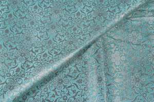 Tela de Brocado de Poliéster Ecológica de Diseño, con Patrón Abstracto Inspirado en Flores, Aspecto Brillante, para Bolsos de Moda Étnica para Niñas - Product Image 2