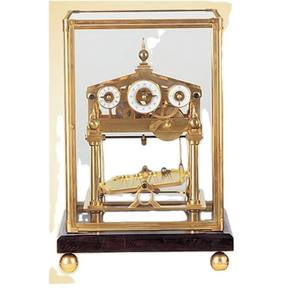 Reloj Mecánico <span class=keywords><strong>de</strong></span> 24K con Baño <span class=keywords><strong>de</strong></span> Oro <span class=keywords><strong>de</strong></span> 12s, Bola Rodante <span class=keywords><strong>de</strong></span> Latón <span class=keywords><strong>de</strong></span> Congreve en una Base <span class=keywords><strong>de</strong></span> Palisandro con Patas <span class=keywords><strong>de</strong></span> Bola y Base Estándar - Product Image 1