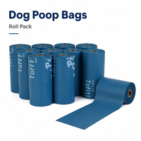 Sacs à déjections canines biodégradables en PBAT PLA, non parfumés, résistants, rouleaux de recharge, anti-fuites, couleur personnalisée, OEM ODM
