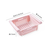 Panier de rangement rétractable pour réfrigérateur, en plastique, pour aliments, fruits, légumes et œufs – Vente chaude
