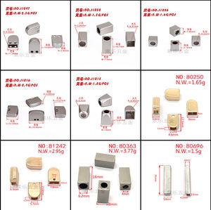 قفل سلك فضي عصري نهاية متنقل مع مشبك تعديل قفل سلك معدني - Product Image 5