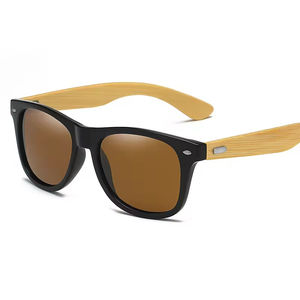 Gafas de Sol de bambú ecológicas con <span class=keywords><strong>lentes</strong></span> polarizadas de espejo Protección UV Gafas sostenibles y elegantes para actividades al aire libre - Product Image 6