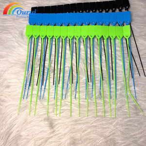 พวงกุญแจพลาสติกแบบใช้แล้วทิ้งพร้อมซีลกันงัด ป้ายนิรภัยแบบมีหมายเลข สายรัดแบบซิปสำหรับถังดับเพลิง - Product Image 2