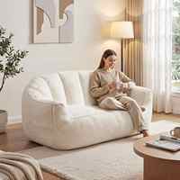 Canapé paresseux en gros, canapé pouf moderne, canapé paresseux, fauteuil pouf, canapé pouf compressé