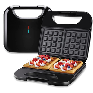 Gofrera belga Aifa, gofrera belga antiadherente <span class=keywords><strong>de</strong></span> 2 rebanadas con luces indicadoras <span class=keywords><strong>de</strong></span> calefacción estable, sandwichera - Product Image 1