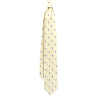 Cravate en Soie 100% pour Homme, Motif Unique Personnalisé, Thème Marin (Poisson, Nemo, Poisson-clown, Géométrique), Couleurs Beige et Bleu