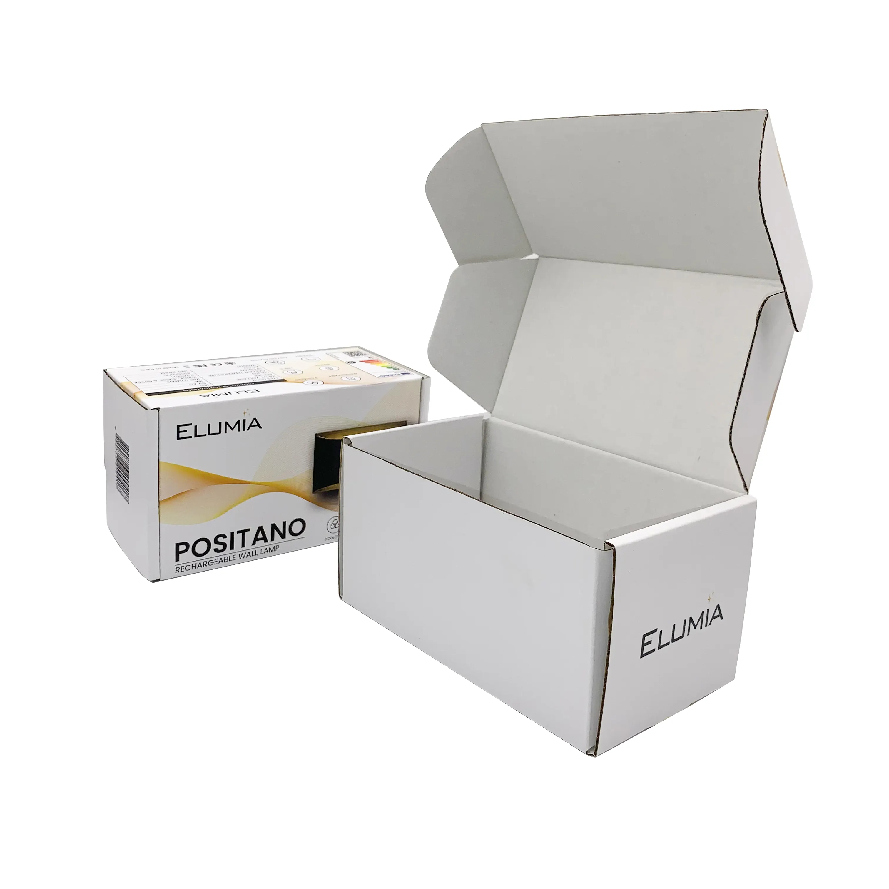 Kostenlose Probe Custom Logo Wellpappe verpackung Mailer Box Versand box Papier box